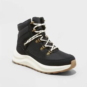 Women's Norah Winter Hiker Boots - Universal Thread Black new